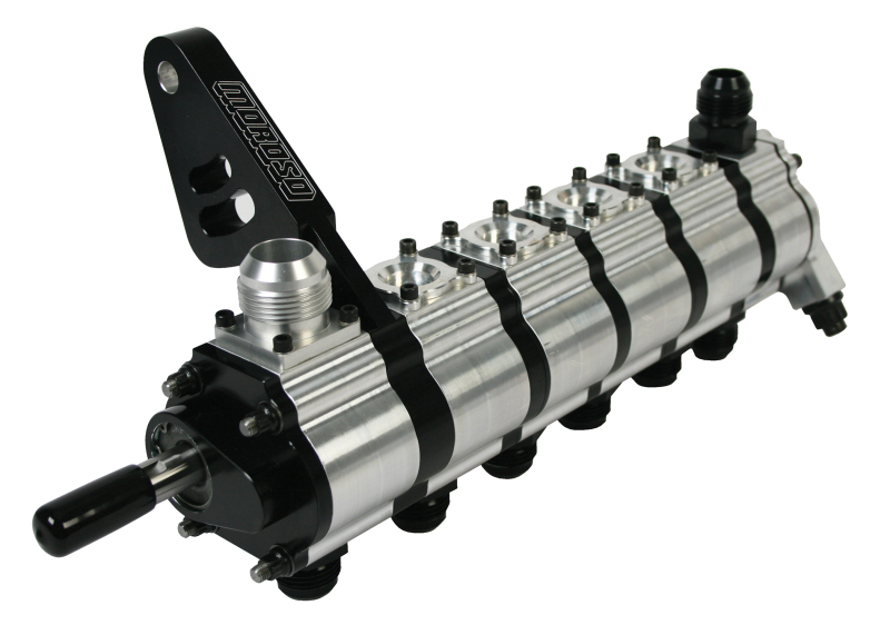 Moroso T3 Series Dragster 6 Stage Dry Sump Oil Pump - Tri-Lobe - Left Side - 1.200 Pressure - 22446