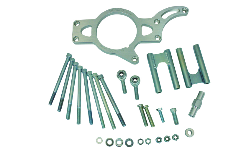 Moroso Chevrolet Small Block Alternator Mount - Meziere Water Pump - 93mm Alternator - 63829