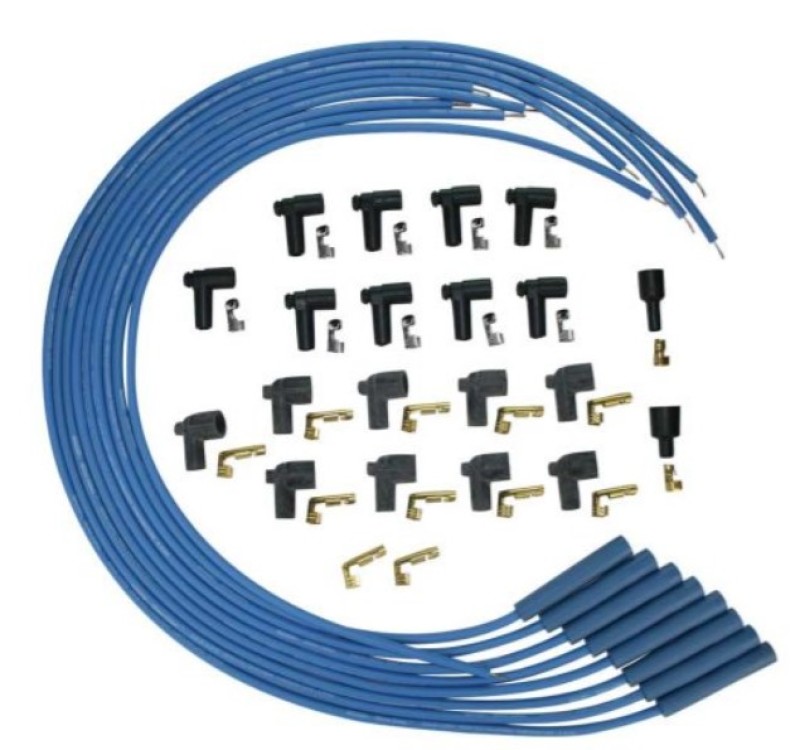 Moroso Universal Ignition Wire Set - Blue Max - Solid Core - Straight - 36in - 72800