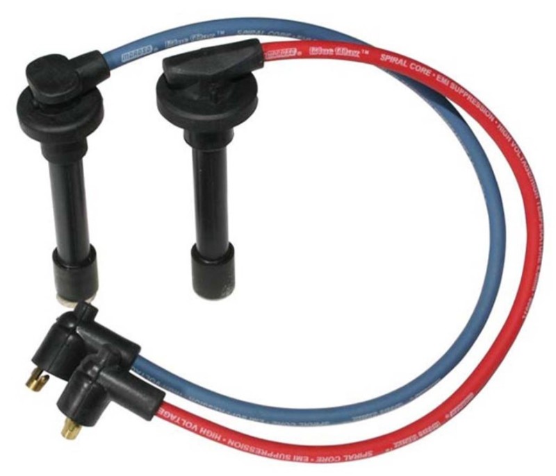 Moroso Custom Ignition Wire Set - Blue Max - Spiral Core - Colored High Temp Wire Separators - Blue - 72673