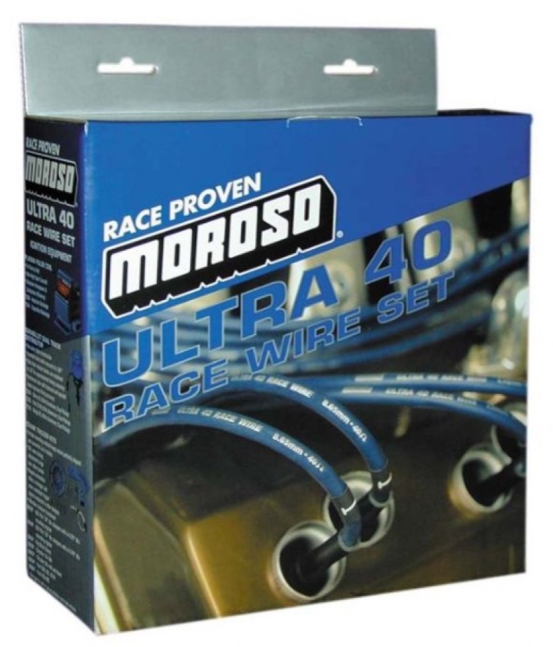 Moroso Chevrolet Big Block Ignition Wire Set - Ultra 40 - Unsleeved - HEI - Over Valve - Red - 73688