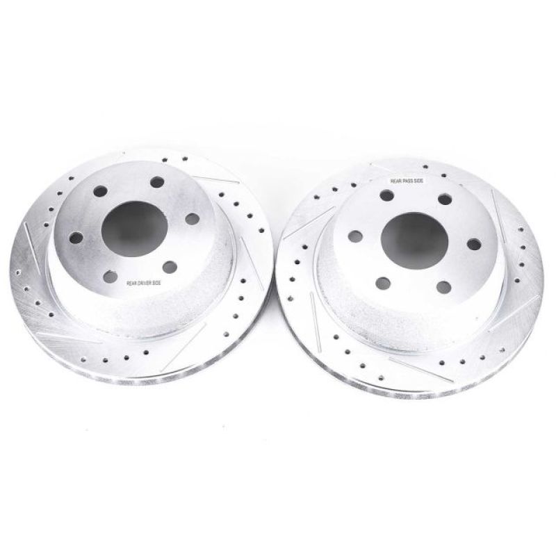 Power Stop 02-06 Cadillac Escalade Rear Evolution Drilled & Slotted Rotors - Pair - AR8645XPR