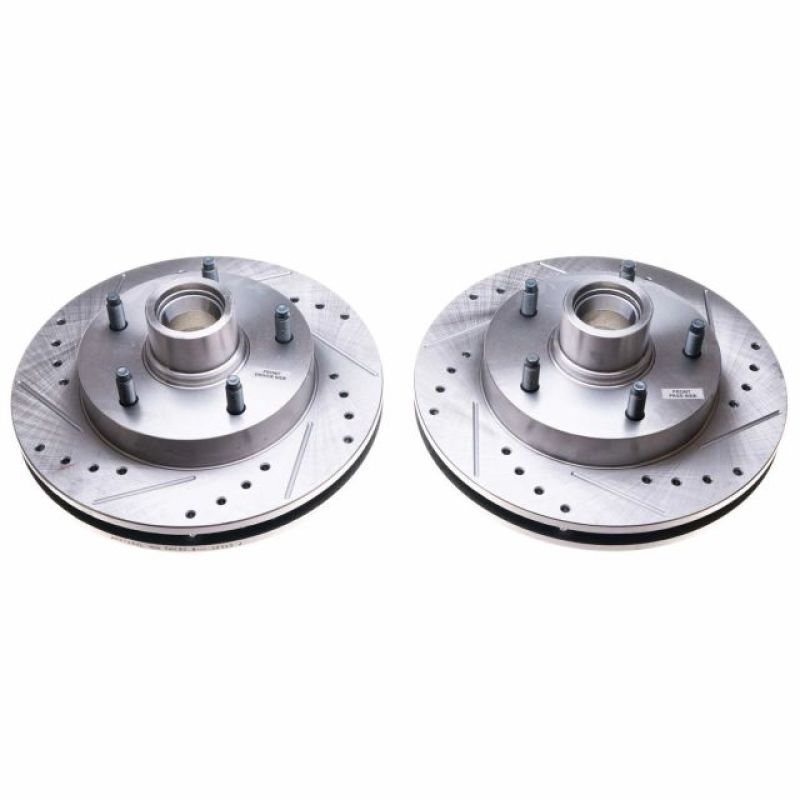 Power Stop 94-99 Dodge Ram 1500 Front Evolution Drilled & Slotted Rotors - Pair - AR8728XPR