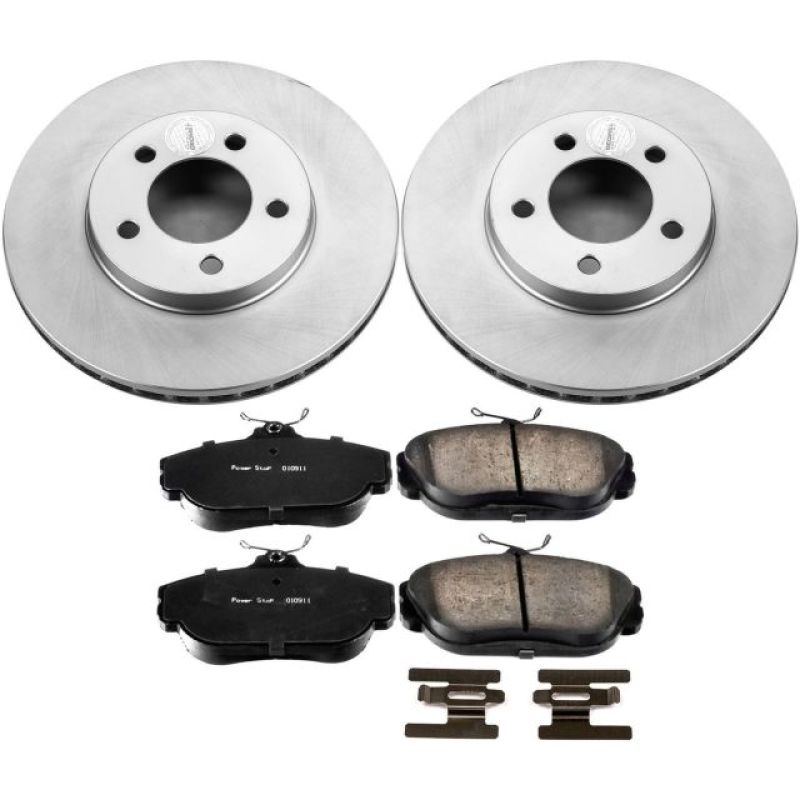 Power Stop 94-00 Ford Taurus Front Z17 Evolution Geomet Coated Brake Kit - CRK1327