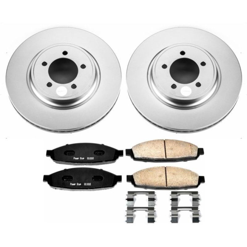 Power Stop 03-05 Lincoln Aviator Front Z17 Evolution Geomet Coated Brake Kit - CRK3024