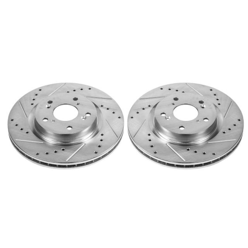 Power Stop 12-16 Honda CR-V Front Evolution Drilled & Slotted Rotors - Pair - JBR1555XPR