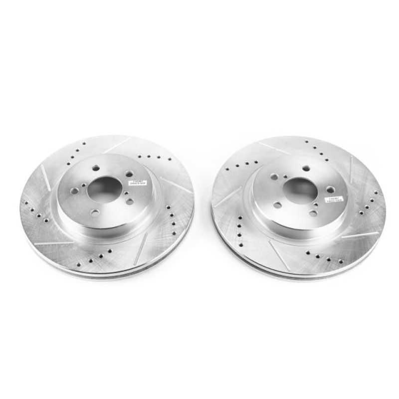 Power Stop 2019 Subaru Crosstrek Front Evolution Drilled & Slotted Rotors - Pair - JBR1759XPR