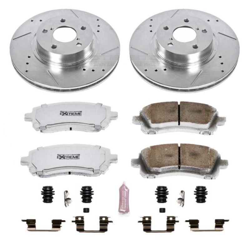 Power Stop 98-02 Subaru Forester Front Z26 Street Warrior Brake Kit - K1120-26