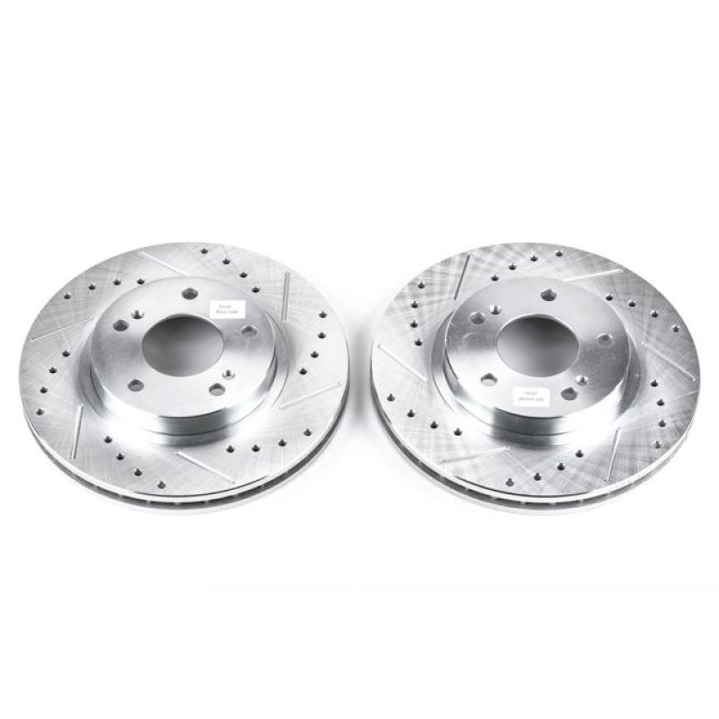 Power Stop 00-01 Infiniti I30 Front Evolution Drilled & Slotted Rotors - Pair - JBR918XPR