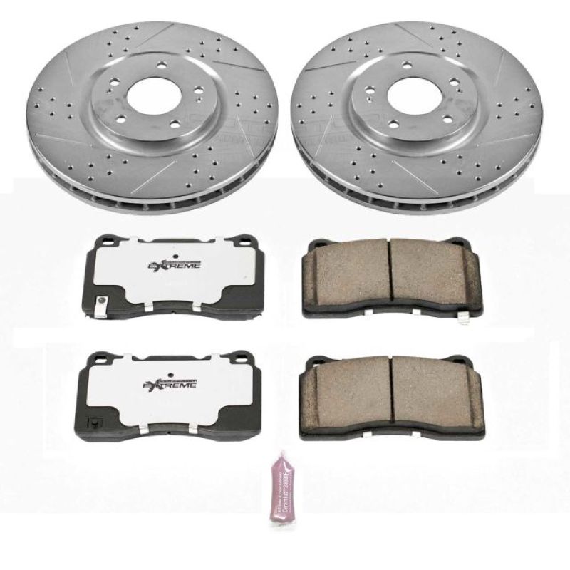 Power Stop 03-06 Mitsubishi Lancer Front Z26 Street Warrior Brake Kit - K107-26