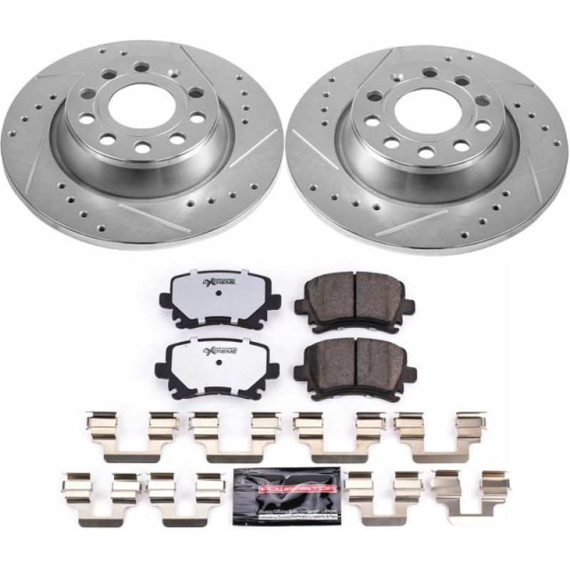 Power Stop 2013 Audi A3 Rear Z26 Street Warrior Brake Kit - K5662-26