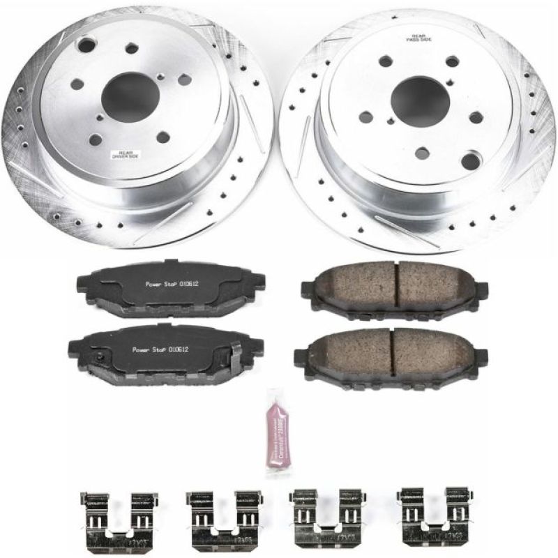 Power Stop 15-19 Subaru WRX Rear Z23 Evolution Sport Brake Kit - K6977