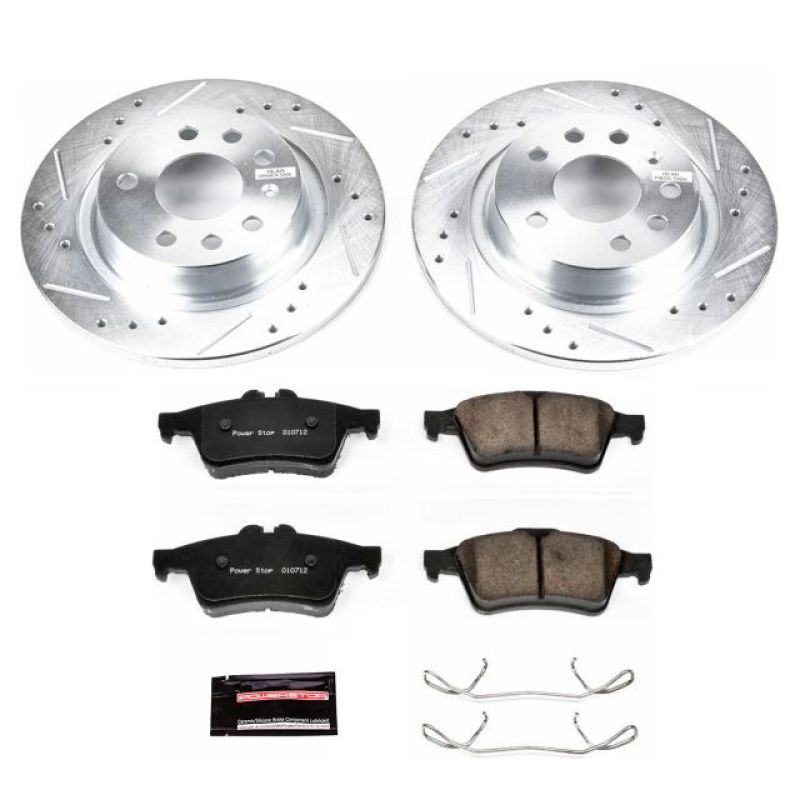 Power Stop 03-11 Saab 9-3 Rear Z23 Evolution Sport Brake Kit - K981