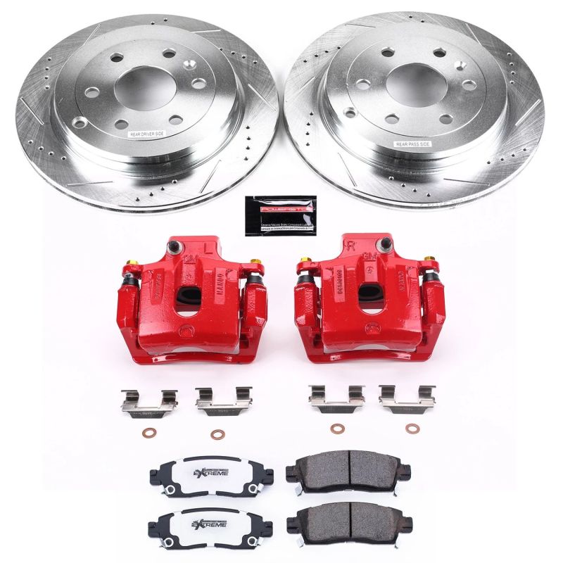 Power Stop 08-17 Buick Enclave Rear Z26 Street Warrior Brake Kit w/Calipers - KC5262-26