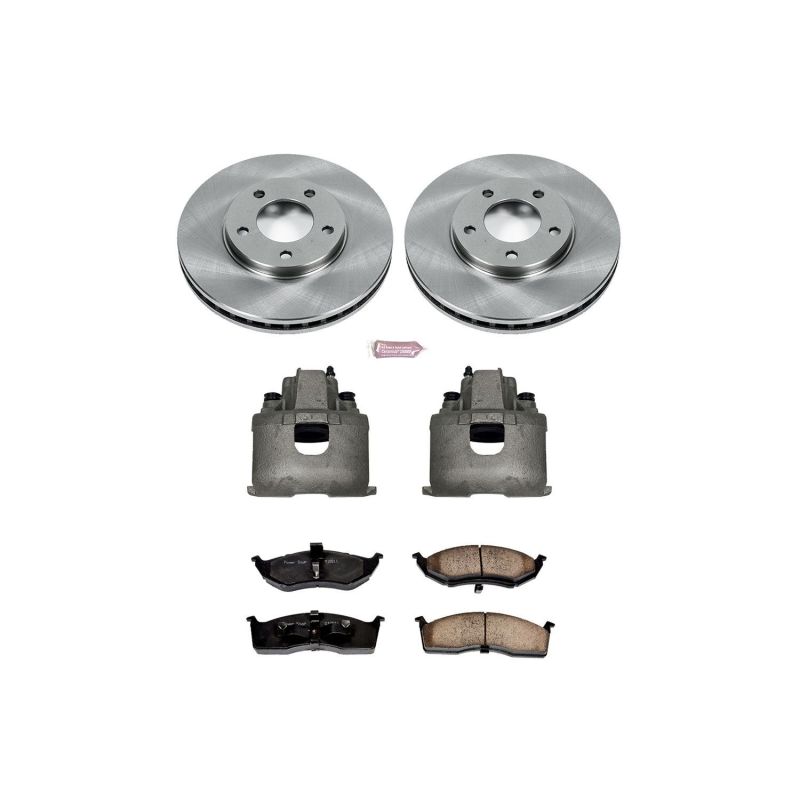 Power Stop 1996 Chrysler Town and Country Front Autospecialty Brake Kit w/Calipers - KCOE5035