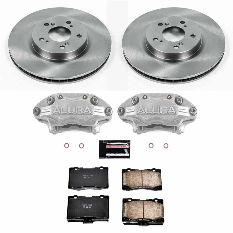Power Stop 05-12 Acura RL Front Autospecialty Brake Kit w/Calipers - KCOE4606