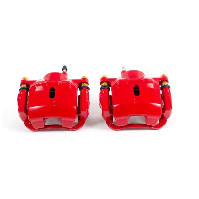 Power Stop 01-05 Toyota Echo Front Red Calipers w/Brackets - Pair - S2650