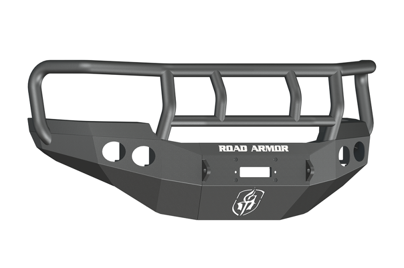 Road Armor 11-14 GMC 2500 Stealth Front Winch Bumper w/Titan II Guard - Tex Blk - 38402B