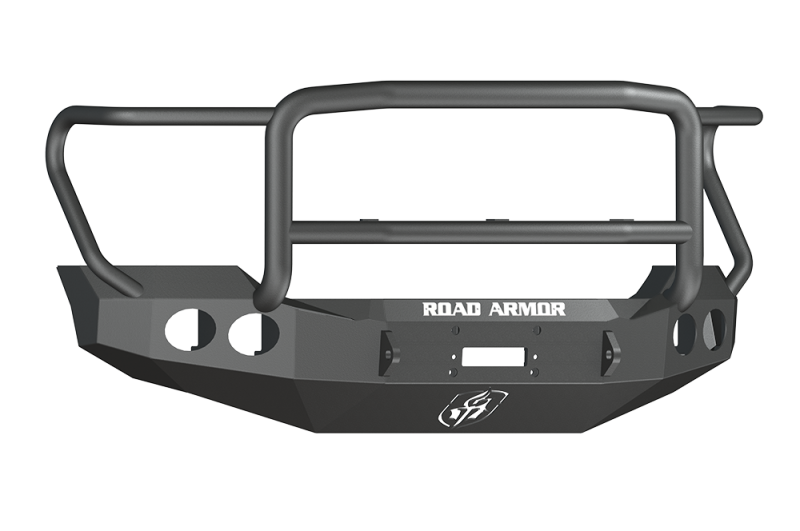 Road Armor 11-16 Ford F-250 Stealth Front Winch Bumper w/Lonestar Guard - Tex Blk - 611405B