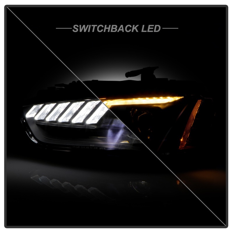 Spyder 13-16 Audi A4/S4 HID Model Only Projector Headlights - Black PRO-YD-AA413HIDSI-BK - 5088338