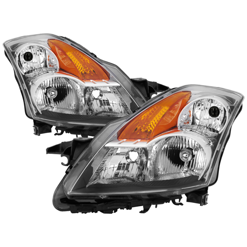 Xtune Nissan Altima 07-09 Sedan Crystal Headlights Halogen Model Only Smoke HD-JH-NA07-AM-C - 9024023
