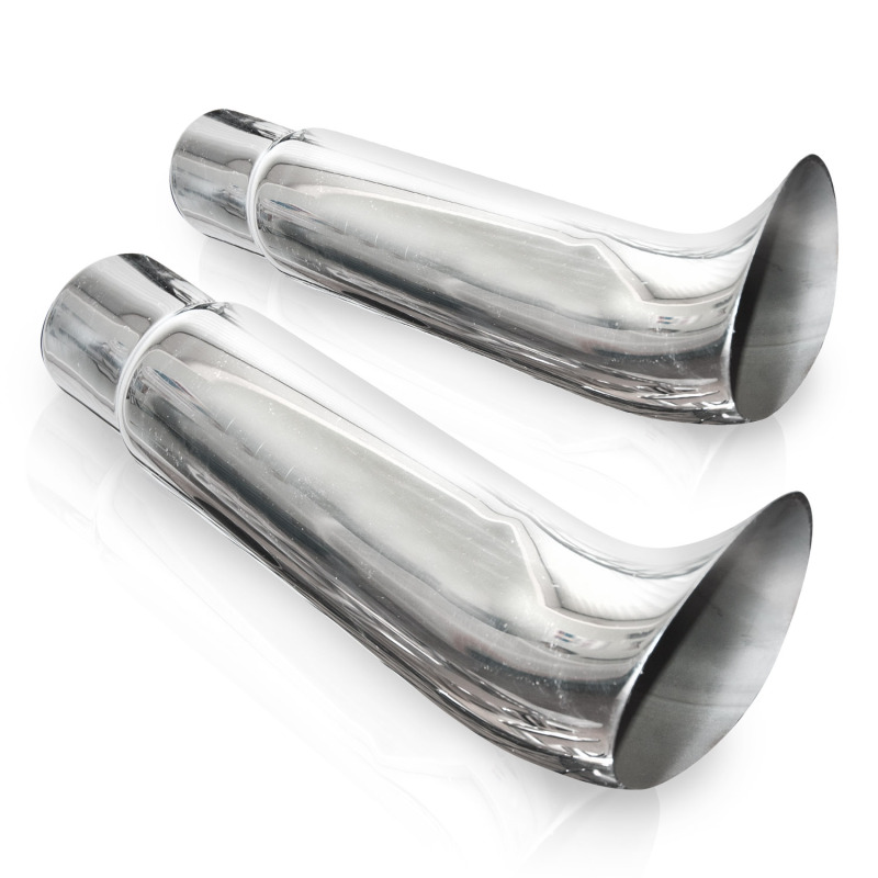 Stainless Works Elf Ear Exhaust Tips 2 1/2in Body 2 1/2in ID Inlet - 720250