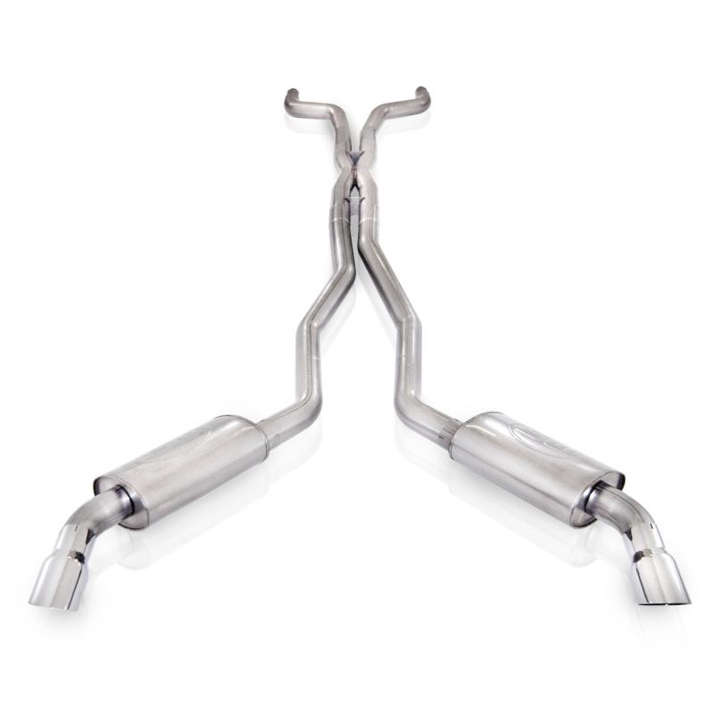 Stainless Works 2010-15 Camaro 6.2L 3in Exhaust X-Pipe Chambered Turbo Mufflers Polished Tips - CA10CBC