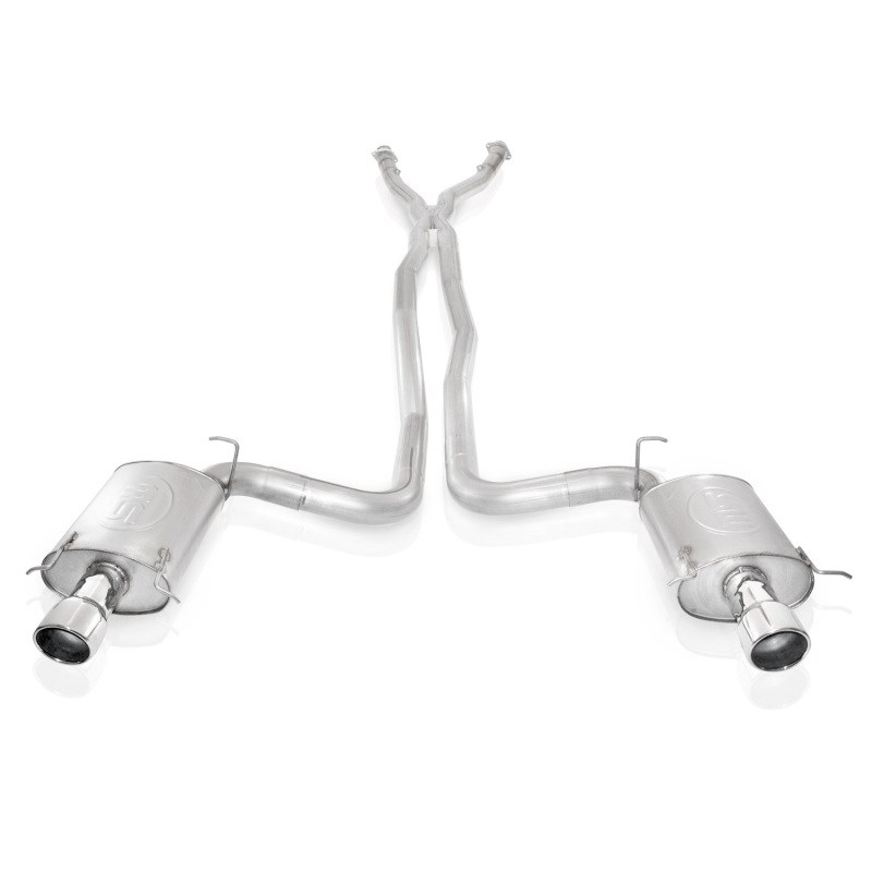 Stainless Works 2004-07 Cadillac CTS-V 3in Exhaust X-Pipe Chambered Mufflers 4in Tips - CTSVEX