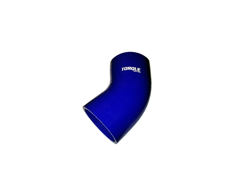 Torque Solution 45 Degree Silicone Elbow: 2.25 inch Blue Universal - TS-CPLR-45D225BL