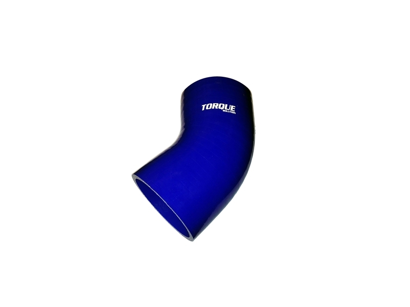 Torque Solution 45 Degree Silicone Elbow: 2.75 inch Blue Universal - TS-CPLR-45D275BL