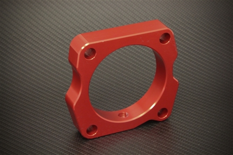 Torque Solution Throttle Body Spacer (Red): Honda Accord V6 2003-2010 - TS-TBS-003R-3