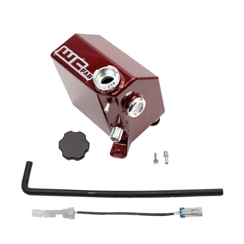 Wehrli 17-19 Chevrolet 6.6L L5P Duramax OEM Placement Coolant Tank Kit - WCFab Red - WCF100433-RED