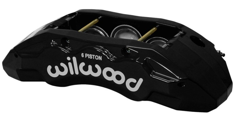 Wilwood Caliper-TX6R- R/H - Black 1.75/1.62/1.62in Pistons 1.38in Disc - 120-13817-BK