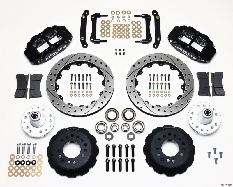 Wilwood Narrow Superlite 6R Front Hub Kit 12.88in Drilled 70-78 Camaro (*Line Kit Needed*) - 140-10485-D