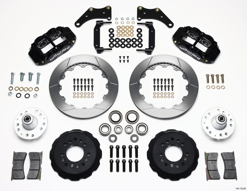Wilwood Narrow Superlite 6R Front Hub Kit 12.88in Large GM 57-70 Drop Spindle - 140-10238