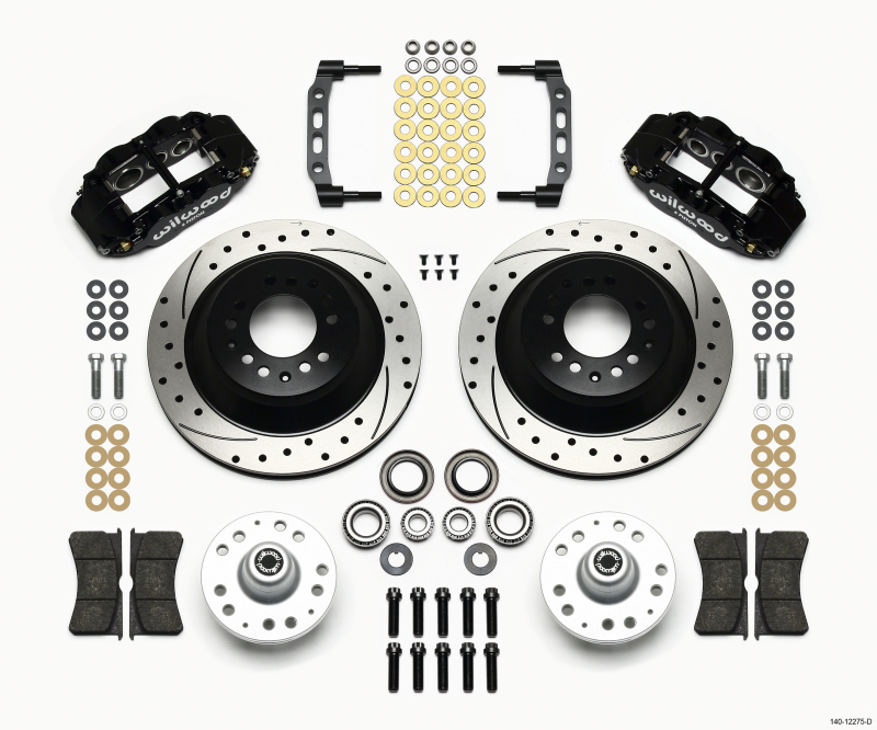 Wilwood Narrow Superlite 6R Front Hub & 1PC Rtr Kit 12.88in Dril 74-80 Pinto Disc Spindle only - 140-12275-D