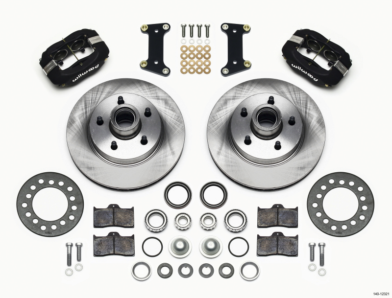 Wilwood Forged Dynalite Front Kit 11.88in 1 PC Rotor&Hub Buick 1941-1956 - 140-12321