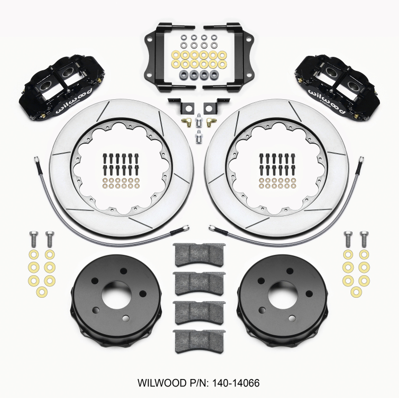 Wilwood Narrow Superlite 4R Rear Kit 14.00in 2007-up Jeep JK w/Lines - 140-14066