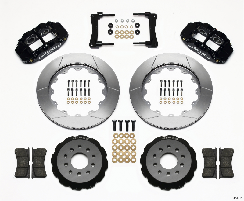 Wilwood Narrow Superlite 6R Front Hat Kit 14.00in 2005-2014 Mustang - 140-9110