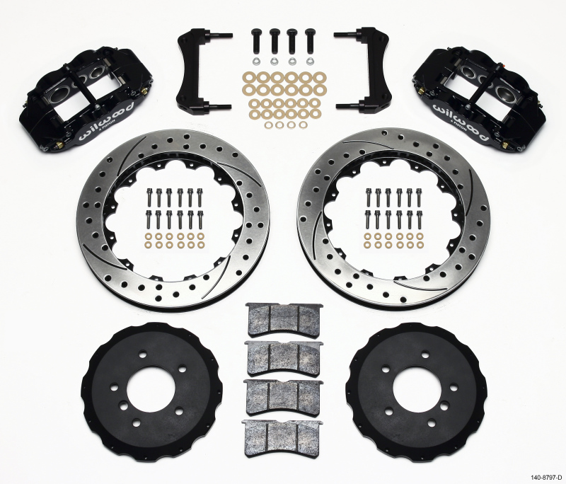 Wilwood Narrow Superlite 6R Front Hat Kit 13.06in Drilled E36 BMW M3 - 140-8797-D