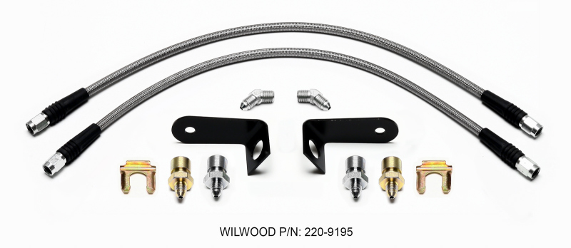 Wilwood Flexline Kit Front 1970-1973 Ford Mustang w/ FSL4 Caliper - 220-9195