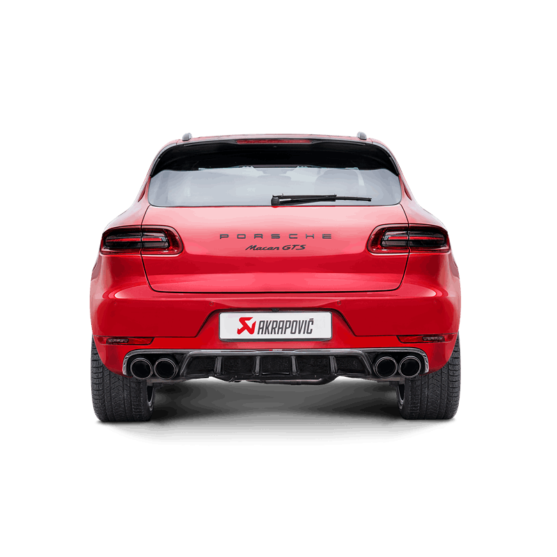Akrapovic 2014 Porsche Macan Turbo (95B) Evolution Line Cat Back (Titanium) w/ Carbon Fiber Tips - S-PO/TI/7H