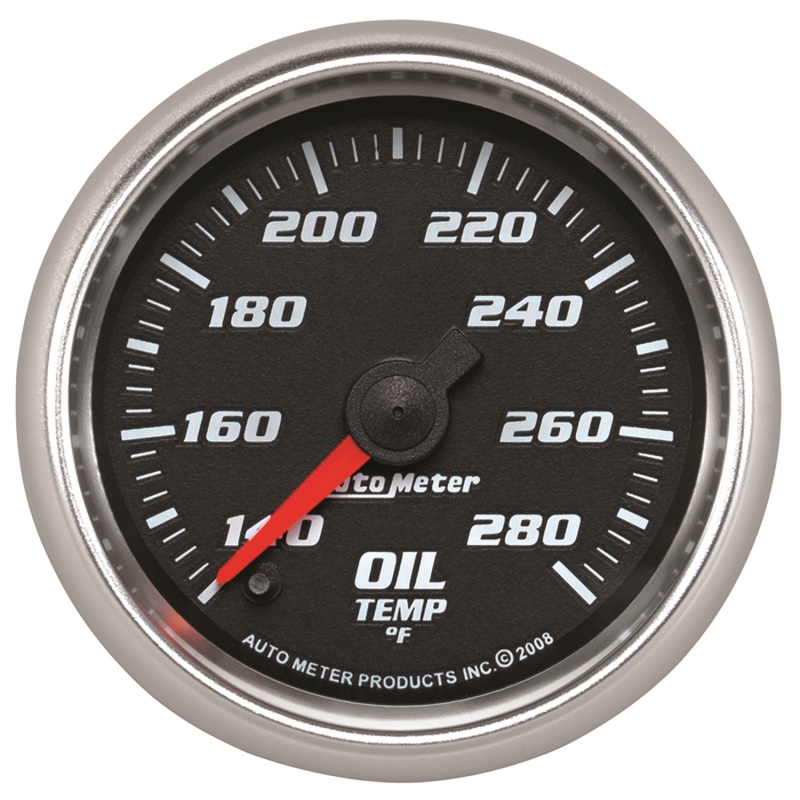 Autometer Pro-Cycle Gauge Oil Temp 2 1/16in 140-280f Digital Stepper Mo - 19640