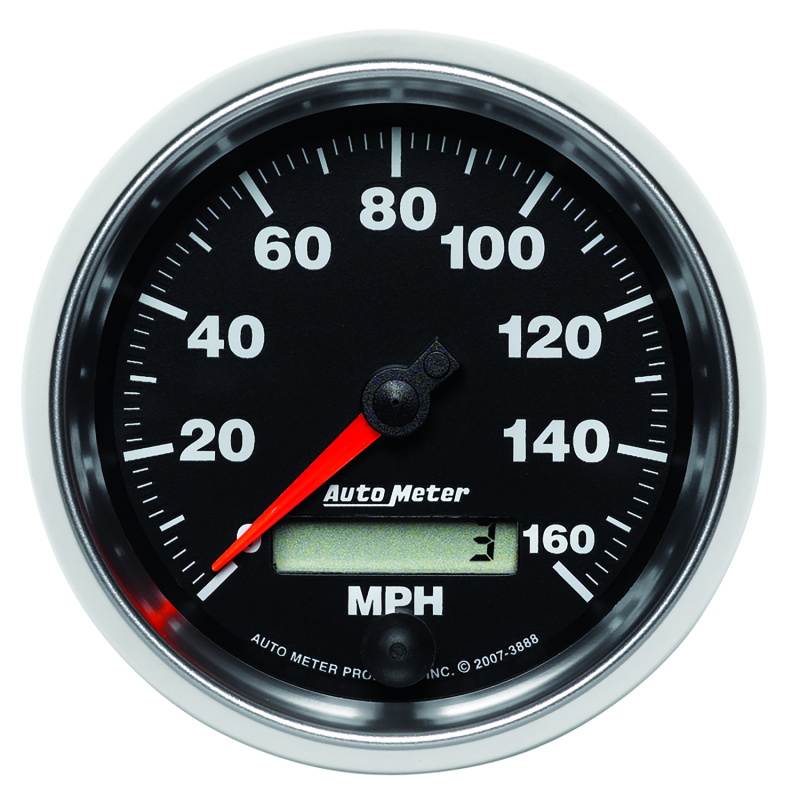 Autometer GS 3-3/8 inch 160 MPH In Dash Speedometer Gauge - 3888