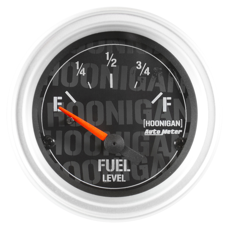 Autometer Hoonigan 52mm 24 Ohm Empty 33 Ohm Full Electronic Fuel Level Gauge - 4316-09000