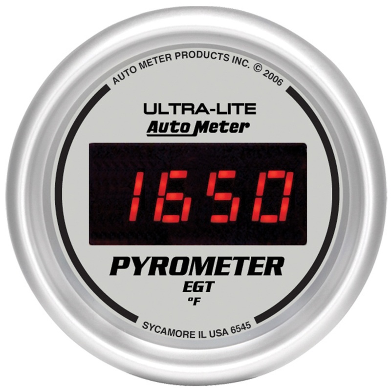 Autometer Ultra-Lite 52MM 0-2000 Degree Digital Pyrometer - 6545