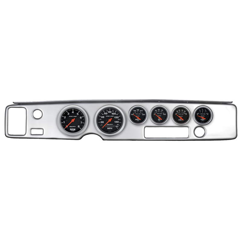 Autometer Sport-Comp 70-81 Firebird Dash Kit 6pc Tach / MPH / Fuel / Oil / WTMP / Volt - 7028-SC