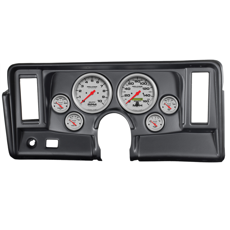 Autometer Ultra-Lite 69-76 Nova Dash Kit 6pc Tach / MPH / Fuel / Oil / WTMP / Volt - 7024-UL