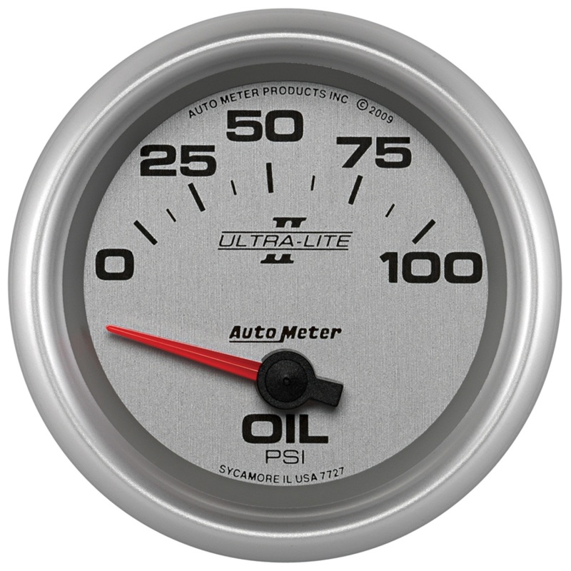 Autometer Ultra-Lite II 2 5/8in 0-100 PSI Short Sweep Electronic Oil Pressure Gauge - 7727