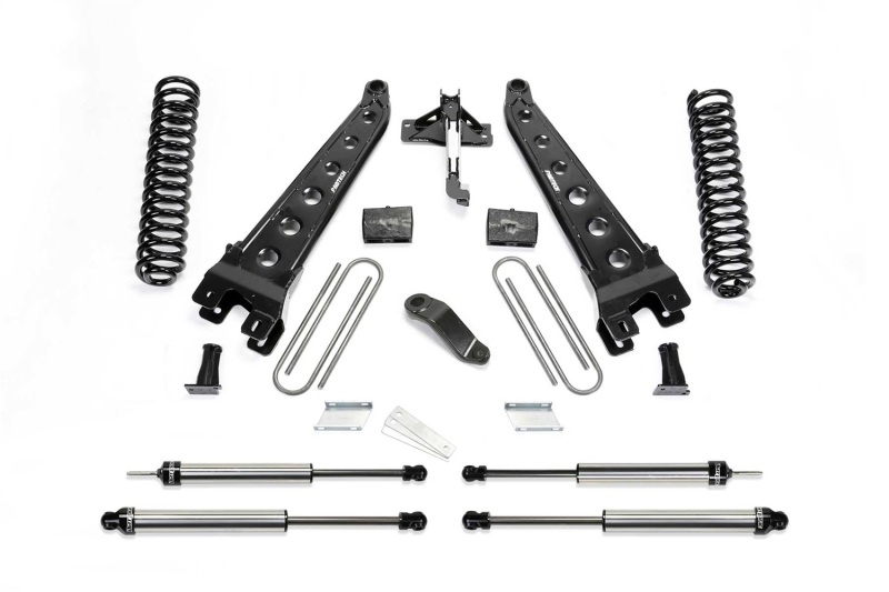 Fabtech 19-20 Ford F450/F550 4WD Diesel 6in Rad Arm Sys w/Coils & Dl Shks - K2335DL